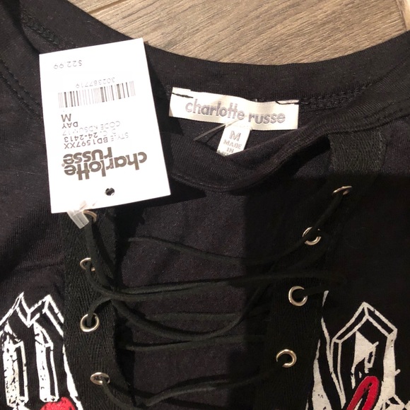 ‼️NWT Tank Dress Born To Ride Black SZ M - Picture 3 of 4